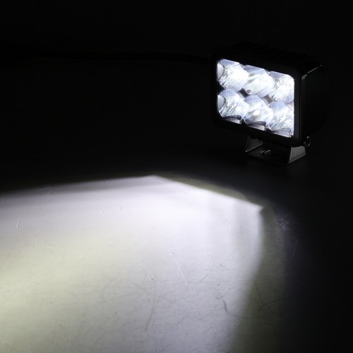 2X 3" LED Quadrato Pod Luci Guida 60W Spot Flood Combo Lampada Bianca con Cablaggio - Foto 2 di 12