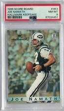 1996 Score Board JOE NAMATH Hallmark Keepsake #HK3 PSA 8 ~ 1 of 1 -only 1 higher