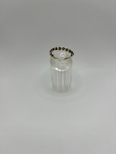 Dainty Handmade Braided Ring With Black Obsidian Natural Gems