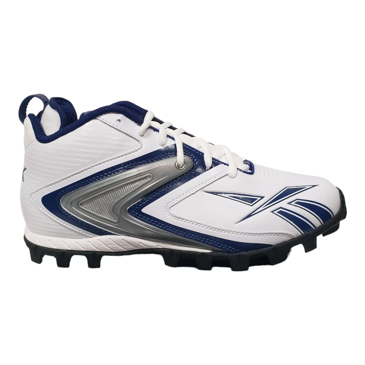 Reebok White 12.5 US Football Shoes & Cleats for Men for  display picture 2