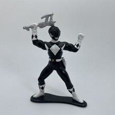 Bandai 1993 Mighty Morphin Power Rangers Black Ranger Collectible Figure 3”