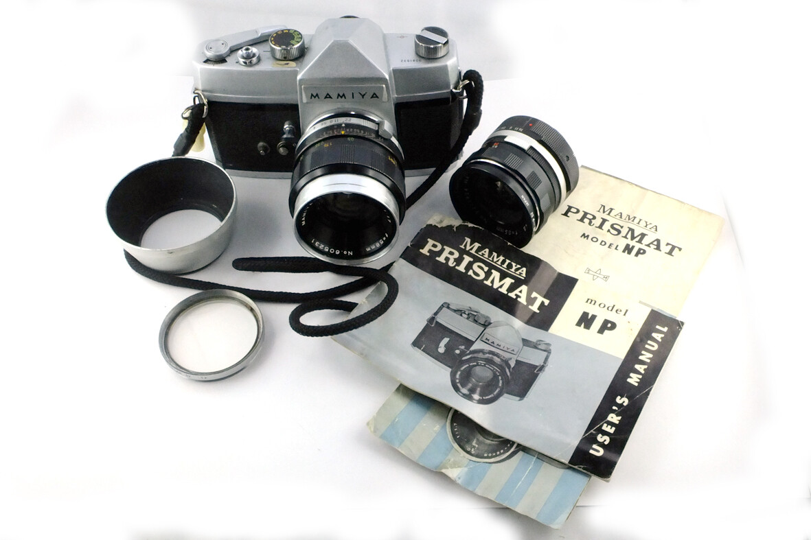MAMIYA SEKOR F.C. 1.7/58 Prismat NP用 Mamiya Prismat NP 35mm SLR Film Camera with F.C. 58mm f/1.7