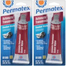 Permatex 81180 Automatic Transmission RTV Gasket Maker Set 6oz (2 x 3oz)
