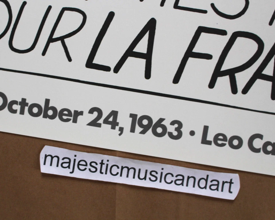 ROY LICHTENSTEIN LEO CASTELLI GALERIA EXPOSIÇÃO PÔSTER ARTE POP RARO - Imagem 3 de 4