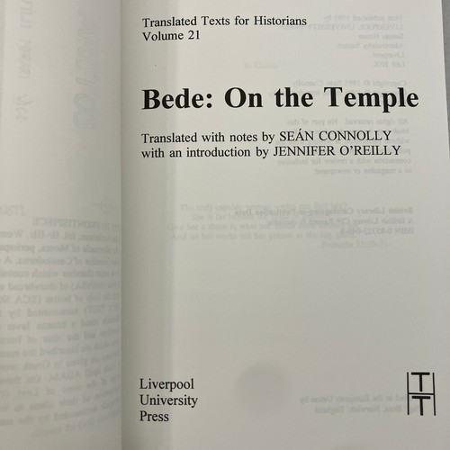 Bede On the Temple Translated Texts for Historians 1995 TPB Connolly & O'Reilly - Picture 3 of 8