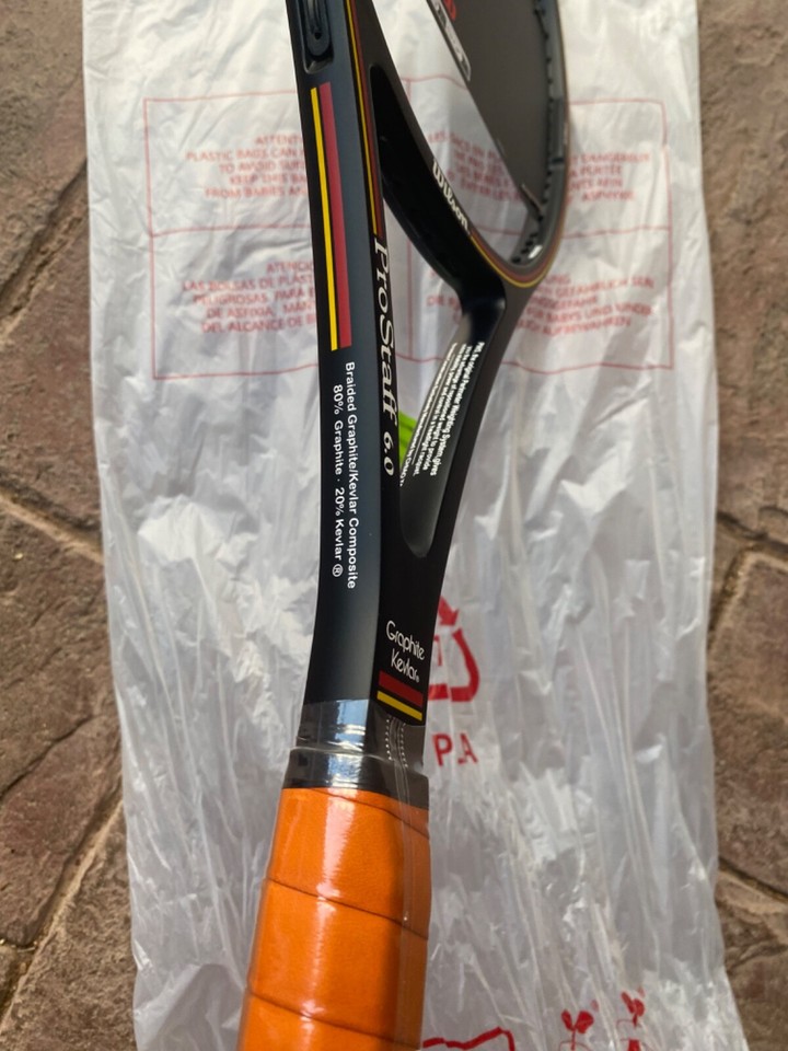 Raquette De Tennis Wilson Pro Staff 6.0 Pete Sampras - 110 Po² - Taille De Grip 4 3/8