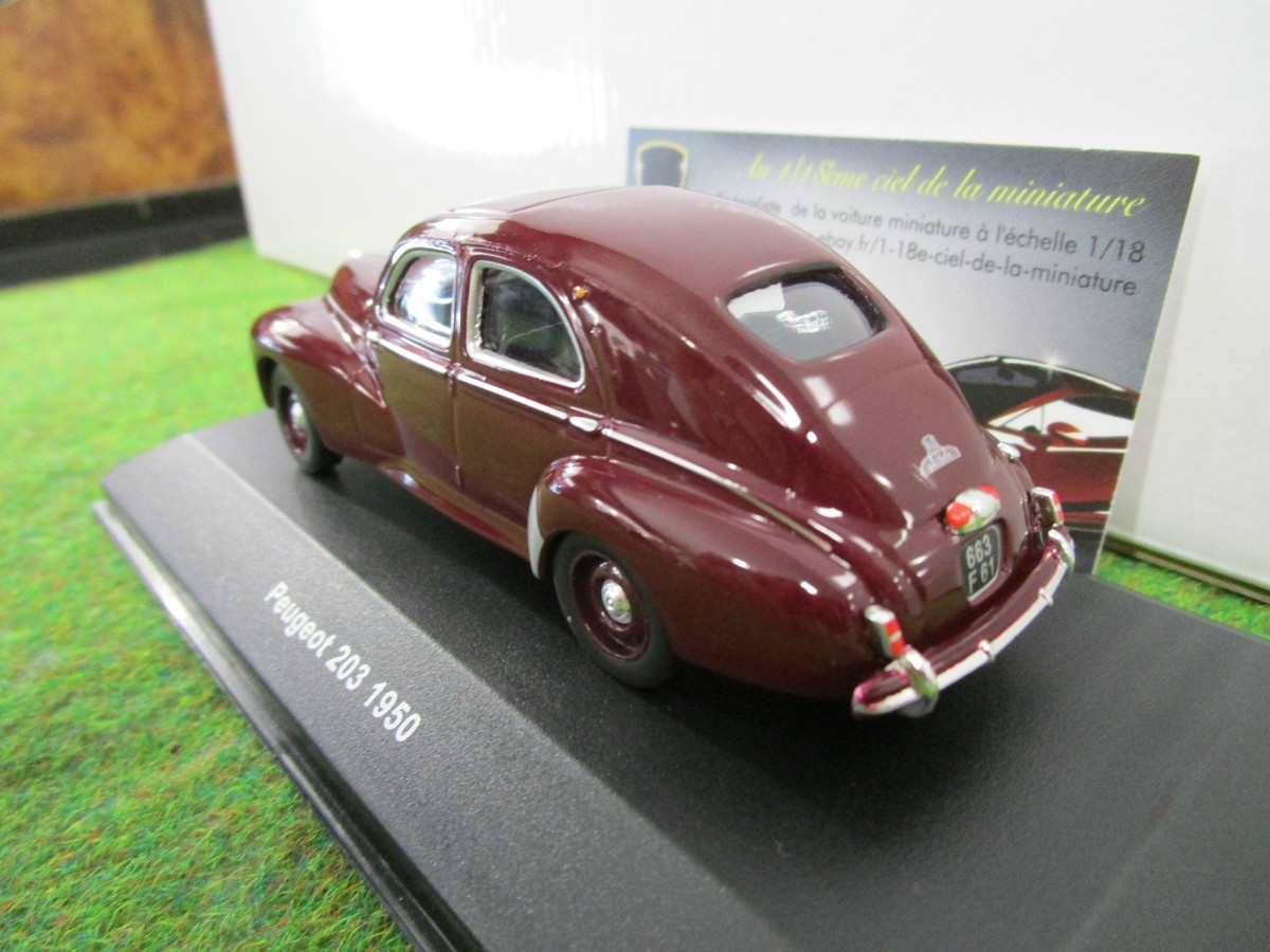 Peugeot 203 Coupé 1952 – Leader 1/43 – Bordeaux – Neuf (Boîte Moyenne)