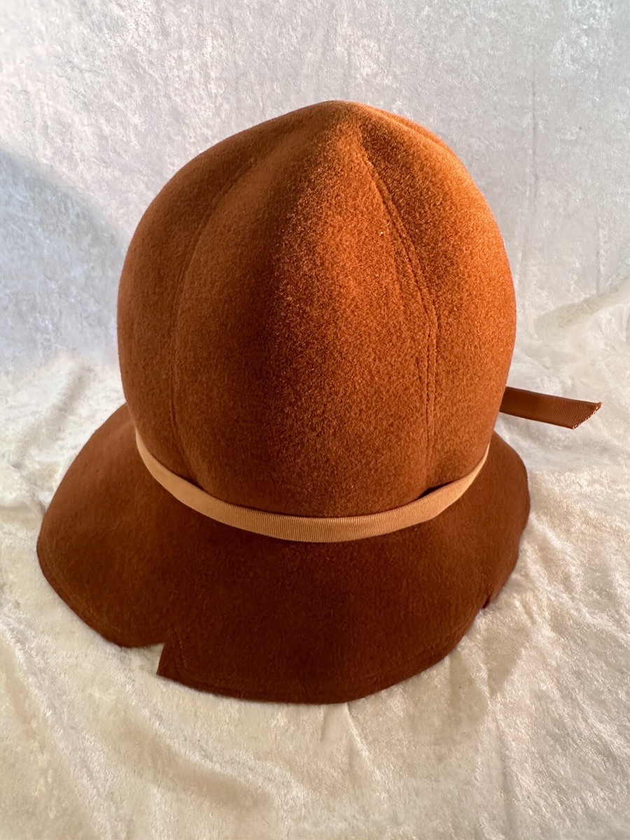 VTG Felt Bucket Hat Tan Herbert Bernard New York Original  display picture 2