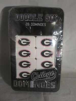 Georgia Bulldogs NCAA College Football Double Six Dominoes 28 