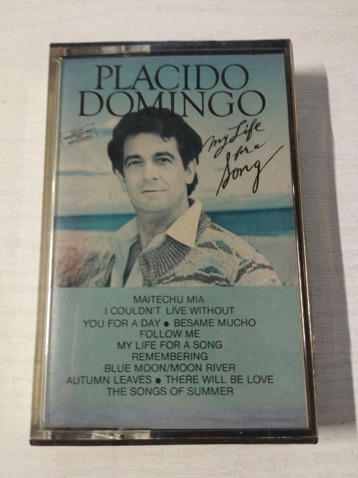 PLACIDO DOMINGO My Life For A Song CBS - Cassette Cinta Tape Nueva