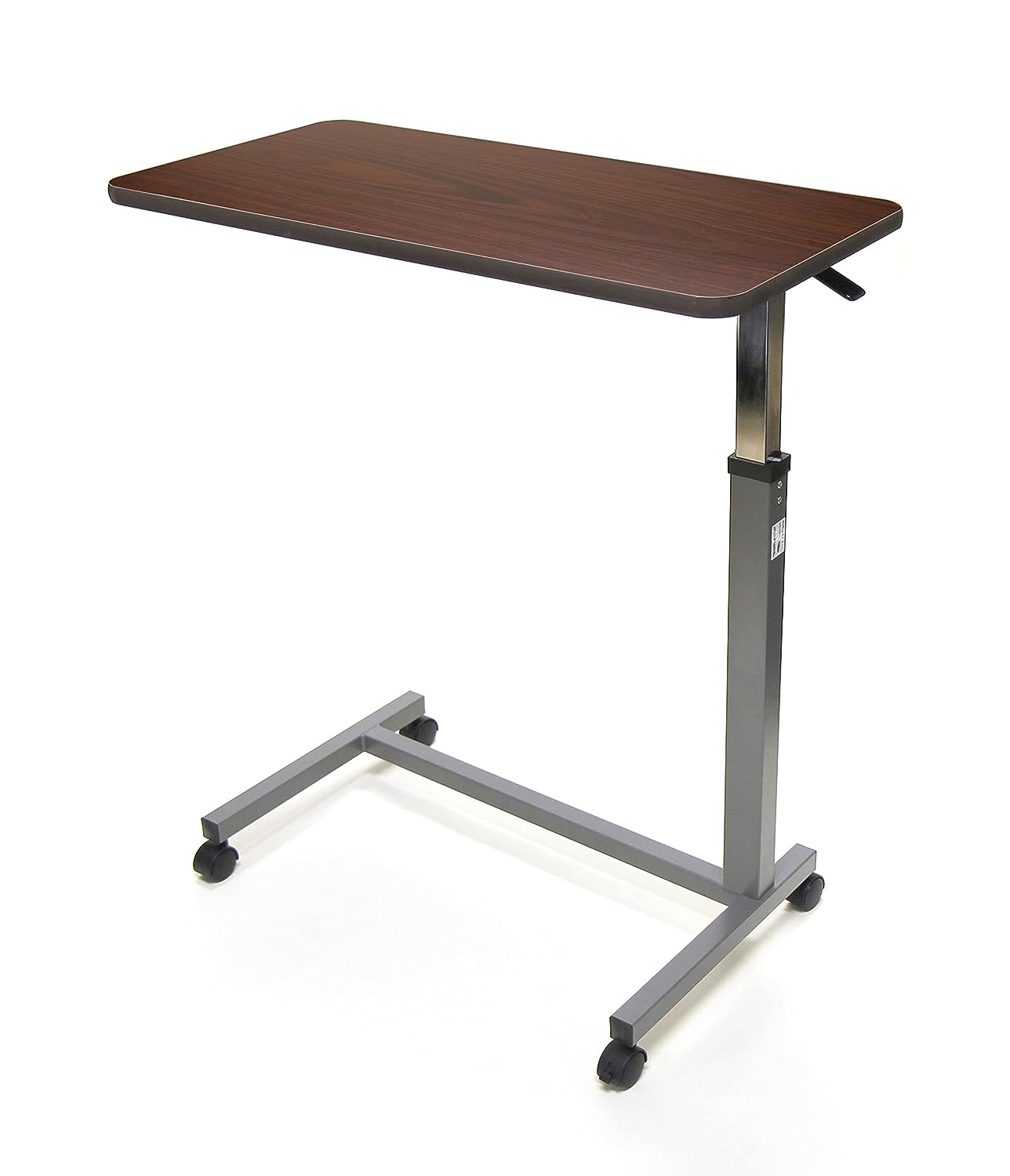 6417 Hospital Style Overbed Table with Auto-Touch Adjustable Height and Wheel fo