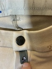 WOMENS DEVON-AIRE 32 REGULAR BEIGE BREECHES HIGH WAIST FRONT ZIP C21