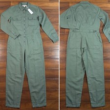 Outerknown Women's Size Small Green S.E.A. Sea Suit Jumpsuit Coveralls