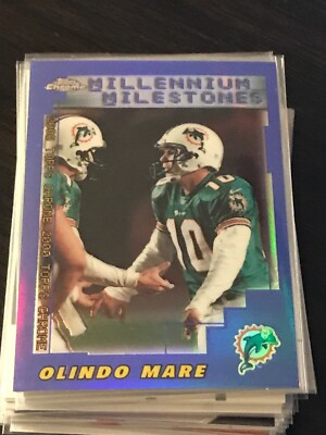  2000 Topps Chrome Refractors #201 Olindo Mare MM dolphins!  