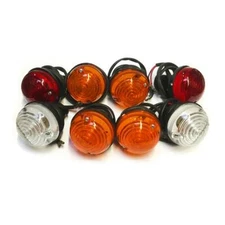 LAND ROVER SERIES 2, 2A & SERIES 3 STOP & SIDE FLASHER LAMP WITH BULBS SET OF 8
