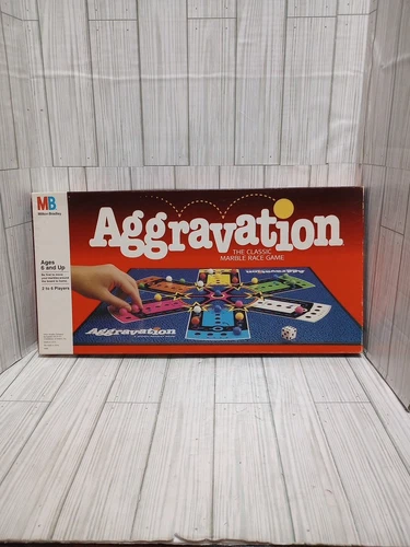 Aggravation Board Game Vintage Milton Bradley 1989 Complete