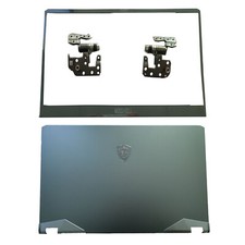 Gray Blue Back Cover Bezel Hinges For MSI GE76 Raider 10SGS SFS MS-17K1 Top US