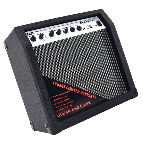 EMB 350 Watts BLUETOOTH Guitar Amplifier Speaker Powerful Cabinet SD USB AUX BK - Picture 6 of 7