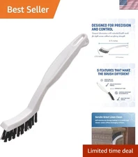 Compact Flo-Pac Crevice Brush - 8 Inches of Durable Stiff Nylon Cleaning Power