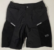 GORE Wear Shorts Black fits 30 Mens Cycling Mountain Bike Stretch Padded Seat