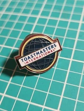 Vtg Toastmasters International Silver Tone Lapel Pin