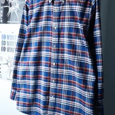 Unisex Blue Checkered Shirt - Casual Button-up Top