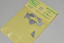 HO scale detail PARTS walker Model Service 477 gusset 3-bolt ( 10)