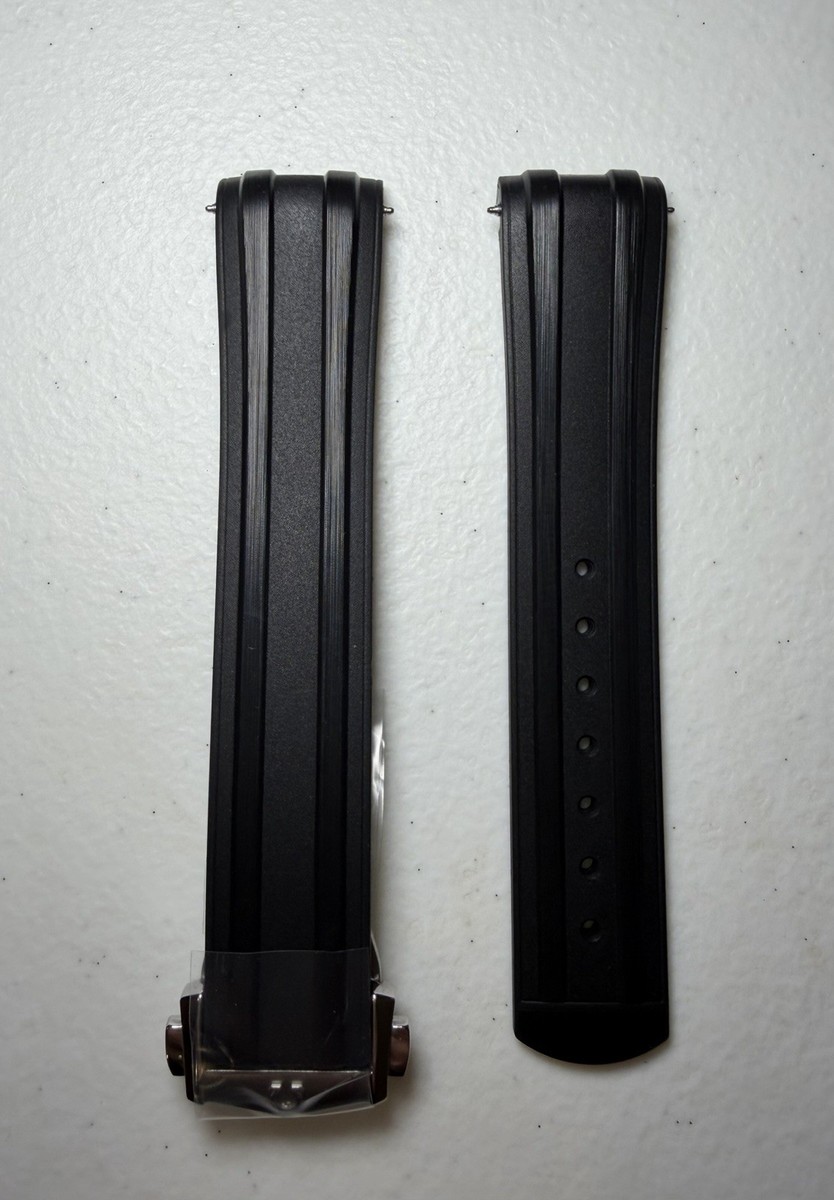 OMEGA Rubber Strap & Deployant Buckle Only Cvz015752 for 42mm