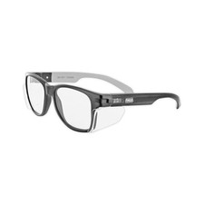 Traditional,Style Safety Glasses with Permanent Side Shields, Wiper Case for