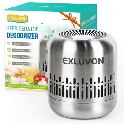 Exluvon Refrigerator Deodorizer Lasts for 10 Years Fridge Deodorizer Silver