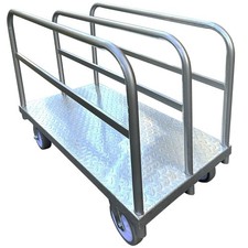 Steel Panel Truck Cart Platform Truck, Heavy Duty Lumber Drywall Dolly, 6" Sw...