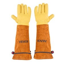 VEVOR Gardening Gloves Thorn Proof Long Leather Rose Pruning Gloves Men & Women
