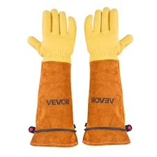 VEVOR Gardening Gloves Thorn Proof Long Leather Rose Pruning Gloves Men & Women