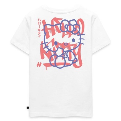 Hello Kitty Mit Schriftzug Graffiti Stil Kinder Premium Bio T-Shirt