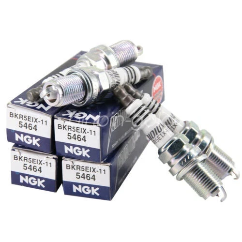 4PCS NGK Iridium Spark Plugs BKR5EIX-11 5464 For Toyota Mitsubishi Mazda HYUNDAI Foto 2 de 4