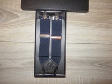 NEW BOXED KANGDAI MEN'S BRACES NAVY BLUE