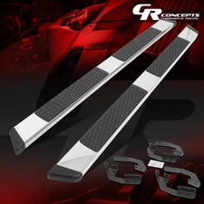PAIR 5.5" SS HONEYCOMB FLAT STEP BAR RUNNING BOARD FOR 2005-2022 TACOMA CREW CAB