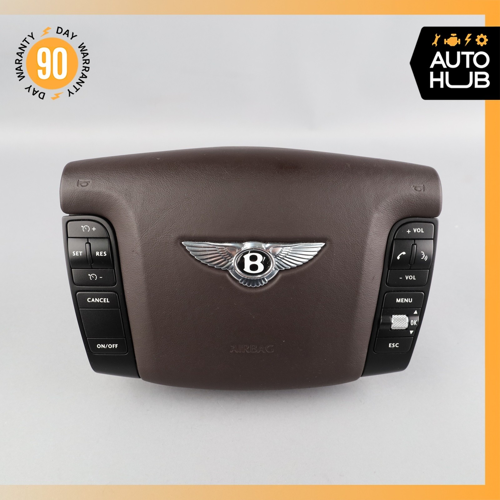 03-13 Bentley Continental GTС Flying Spur Driver Steering Wheel Airbag OEM 43k