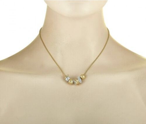 Swarovski Crystal Gold-tone Necklace 1093310 Gold & Silver Charms - Picture 13 of 13