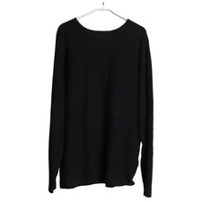 Uniqlo, Strickpullover, Größe: L, Schwarz, Acryl/Nylon/Wolle, Einfarbig #s83