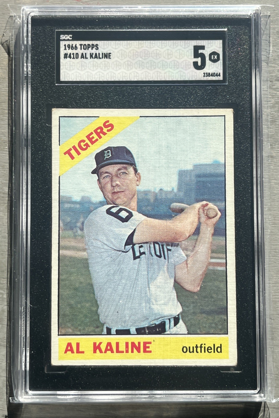 🔥⬛️Al Kaline⬛️🔥1966 Topps #410 SGC 5 EX Vintage HOF Tigers