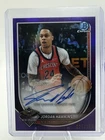 Topps 2025-26 Bowman Chrome Autographs Jordan Hawkins Pelicans BCA-JA /250