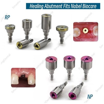 Nobel Healing Cap Abutment Dental RP NP Compatible Nobel Active  3.6/5.0/6.0