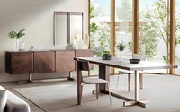 Esszimmer Esstisch Gruppe StüHle Sideboard 8Tlg Holz Tisch Braun Essgruppe