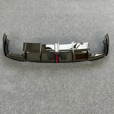 Rear Bumper Diffuser Lip Spoiler For Audi A4 S4 B10 2.0L 2020-2024 Gloss Black