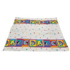 Vintage Disney Baby Blanket Mickey Minnie Donald Goofy Alphabet 36x29 Nursery