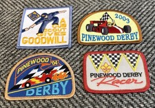 Lot Of 4 BSA Cub Scout Patches Pinewood Derby 04 Racer 2003 A Gives Goodwill