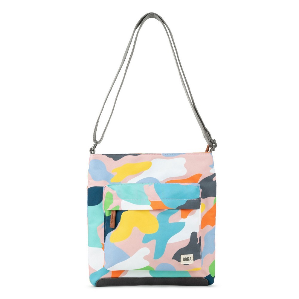 Bandolera Roka Kennington Poliéster Reciclado Camuflaje Suave