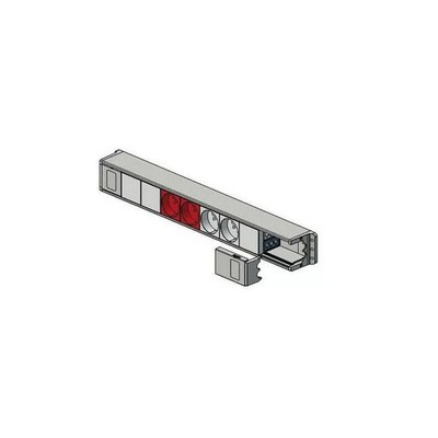 Planet Wattohm 28183 Steckdosenblock 16A 2x2P+T 2X2P+T DE+2VI Logix grau