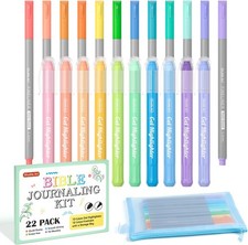 Shuttle Art Bible Highlighters and Pens No 1 Count Pack of 22 , Assorted